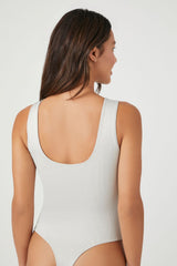 Seamless Lace-Trim Lingerie Bodysuit