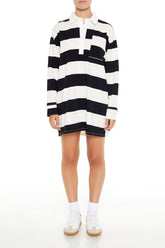 Striped Polo Shirt Dress