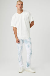Cloud Wash Moto Skinny Jeans