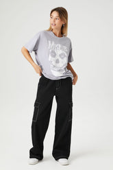 Drawstring Cargo Jeans