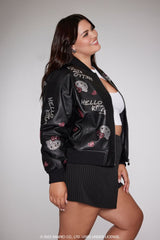 Plus Size Hello Kitty Bomber Jacket