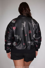 Plus Size Hello Kitty Bomber Jacket