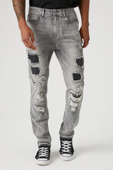 Distressed Slim-Fit Jeans