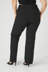 Plus Size High-Rise Trouser Pants