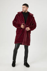 Faux Fur Longline Coat
