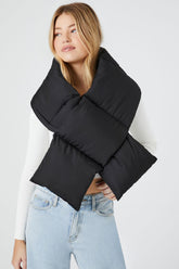 Quilted Puffer Oblong Scarf