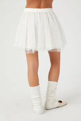 Rhinestone Mini Skirt