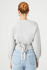 Tie-Back Wrap Sweater
