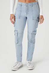 Grommet Cargo Skinny Jeans