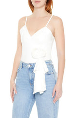 Rosette Denim Bodysuit