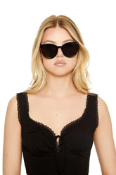 Tinted Round Frame Sunglasses