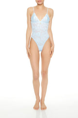 Floral Lace Lingerie Bodysuit