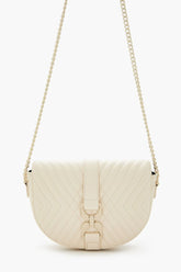 Quilted Crescent Crossbody Bag
