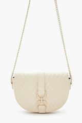 Quilted Crescent Crossbody Bag