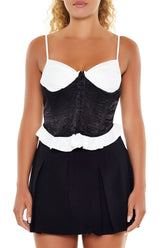 Colorblock Bustier Cami