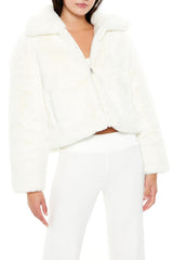 Faux Fur Zip-Up Coat
