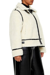Plus Size Faux Shearling Jacket