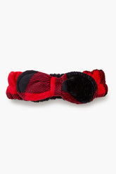 Plush Plaid Headwrap