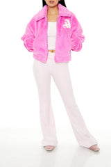 Plush Angel Baby Bomber Jacket