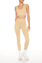 Seamless Cable Knit Sports Bra