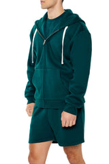 Fleece Core Athletic Zip-Up Hoodie