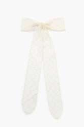 Lattice Lace Bow Hair Barrette