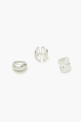 Thick Geo Cocktail Ring Set