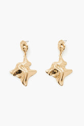 Hammered Abstract Drop Earrings