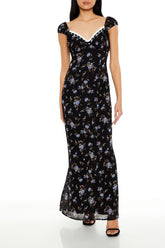 Floral Sweetheart Maxi Dress