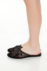 Sequin Floral Embroidered Sandals