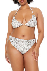 Plus Size Horse Triangle Bikini Top