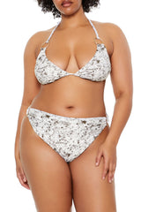 Plus Size Horse Triangle Bikini Top