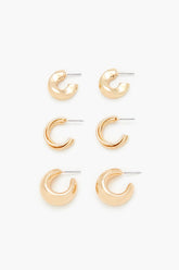 Twisted Hoop Earring Set