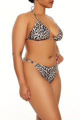 Plus Size Leopard Bikini Bottoms