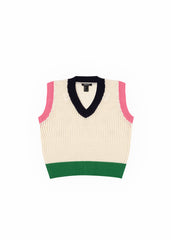 Colorblock V-Neck Sweater Vest