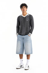 Crest Long Sleeve Knit Jersey Shirt