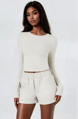 Faux Leather High-Waist Shorts