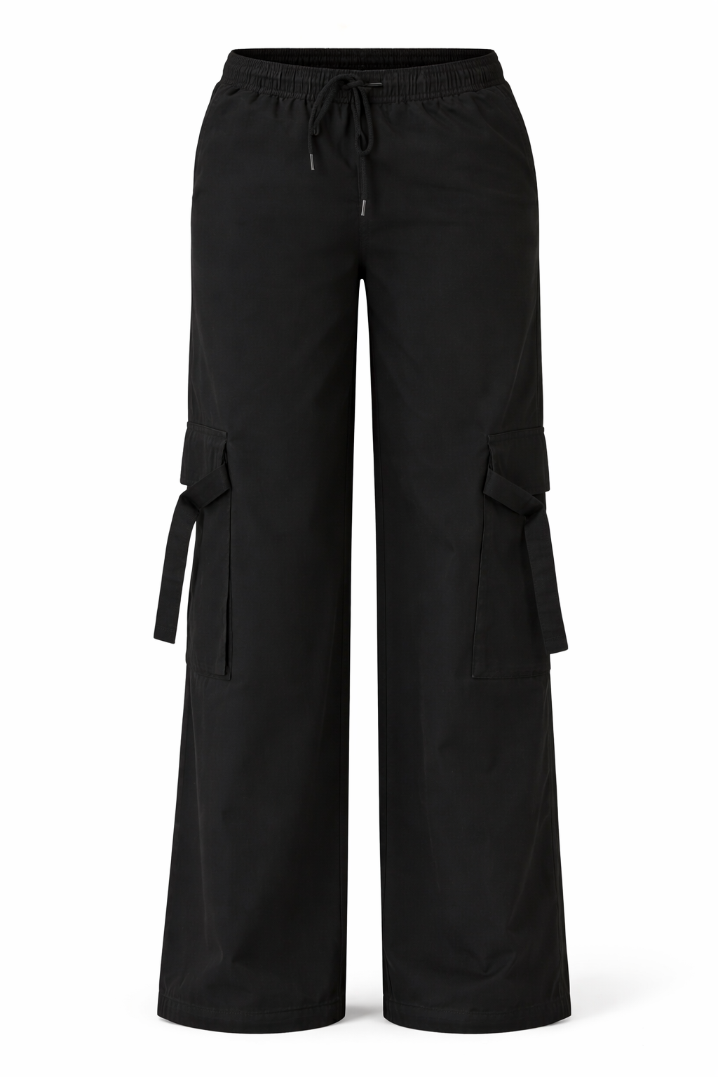 Twill High-Rise Utility Pants