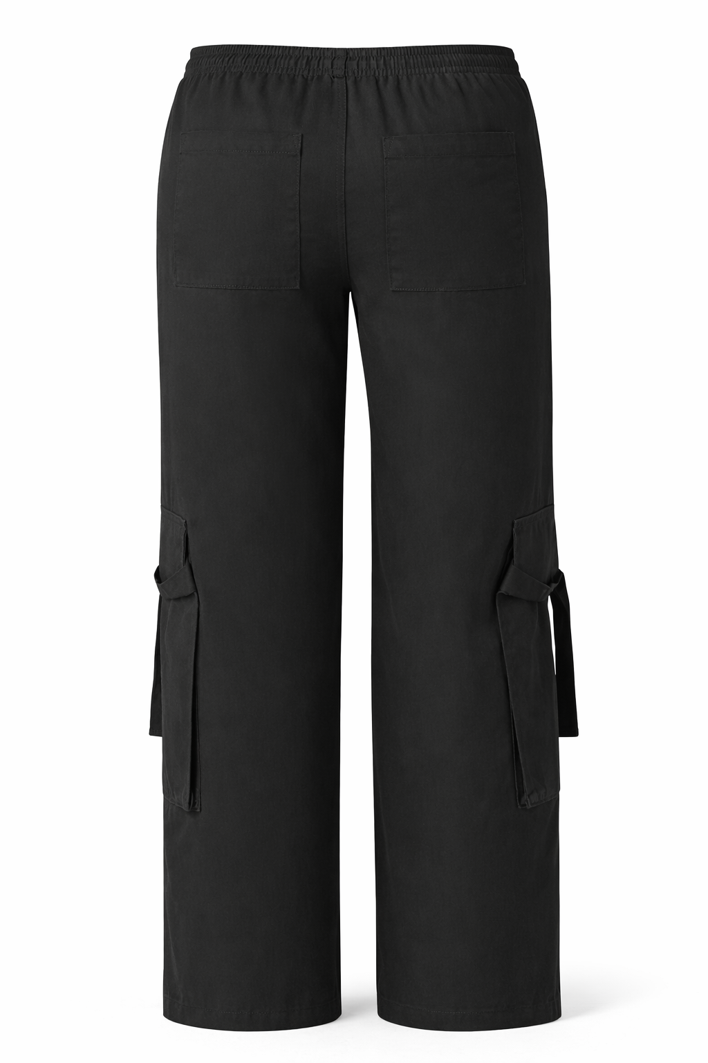 Twill High-Rise Utility Pants