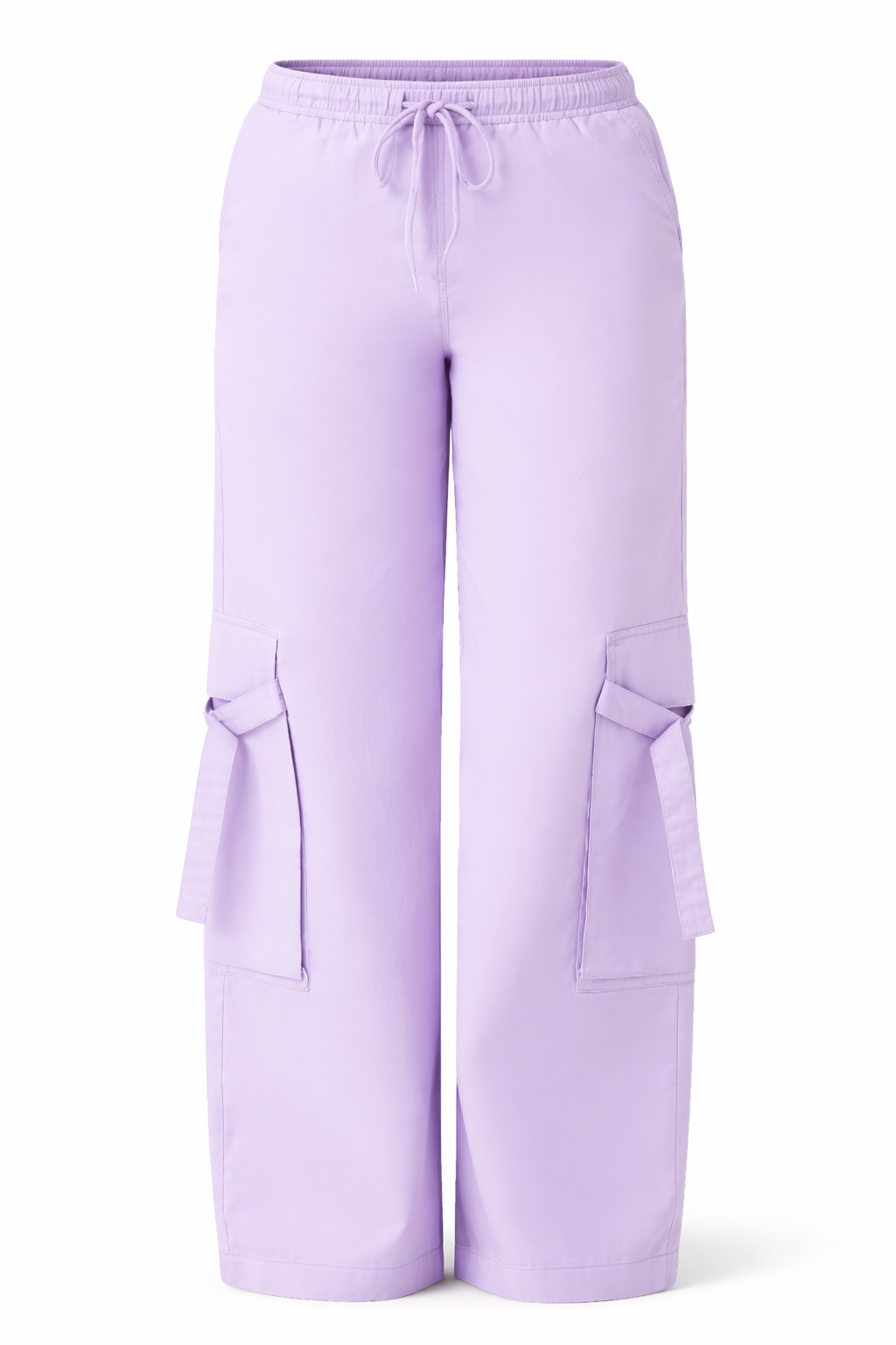 Twill High-Rise Utility Pants