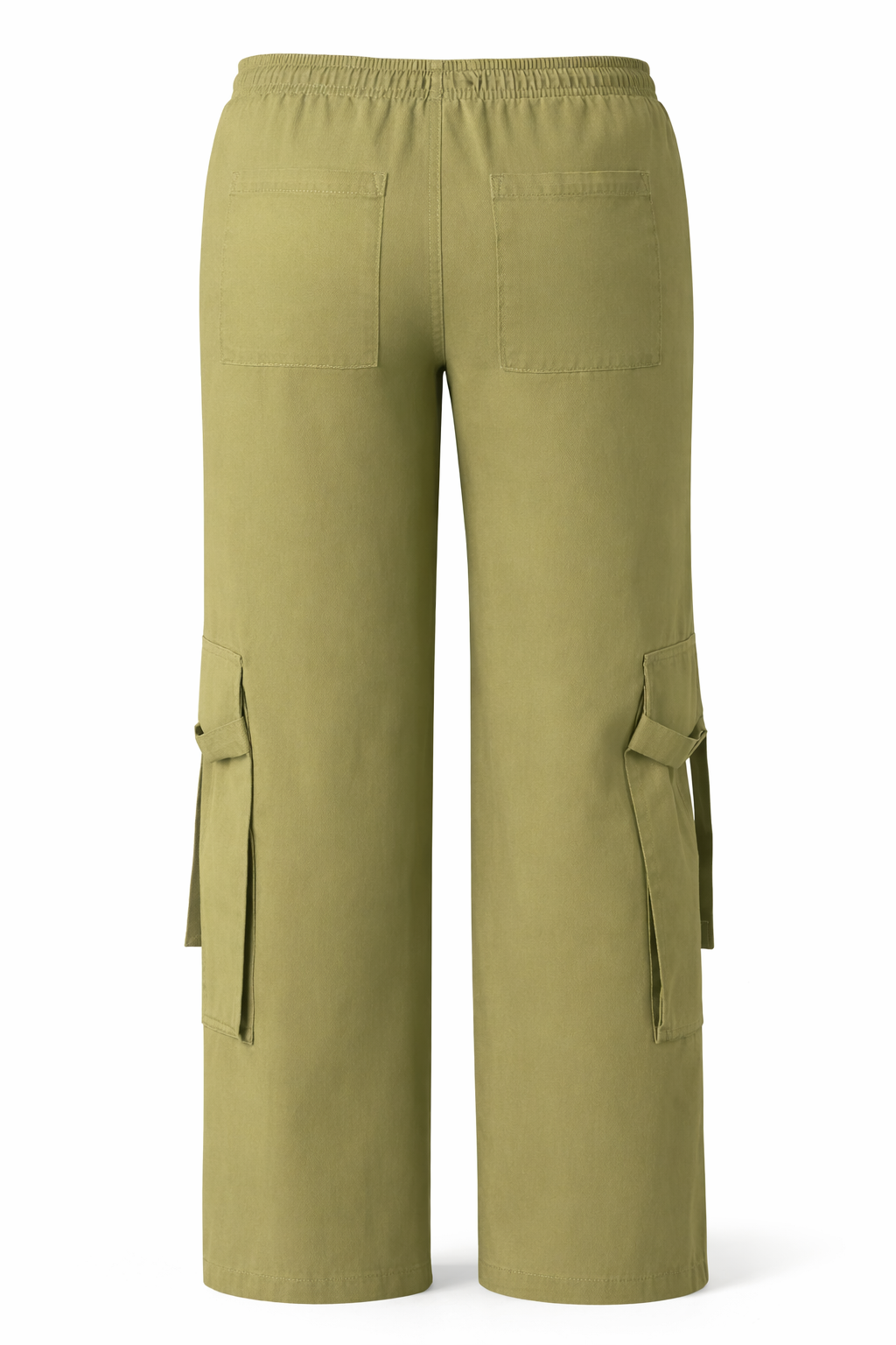 Twill High-Rise Utility Pants