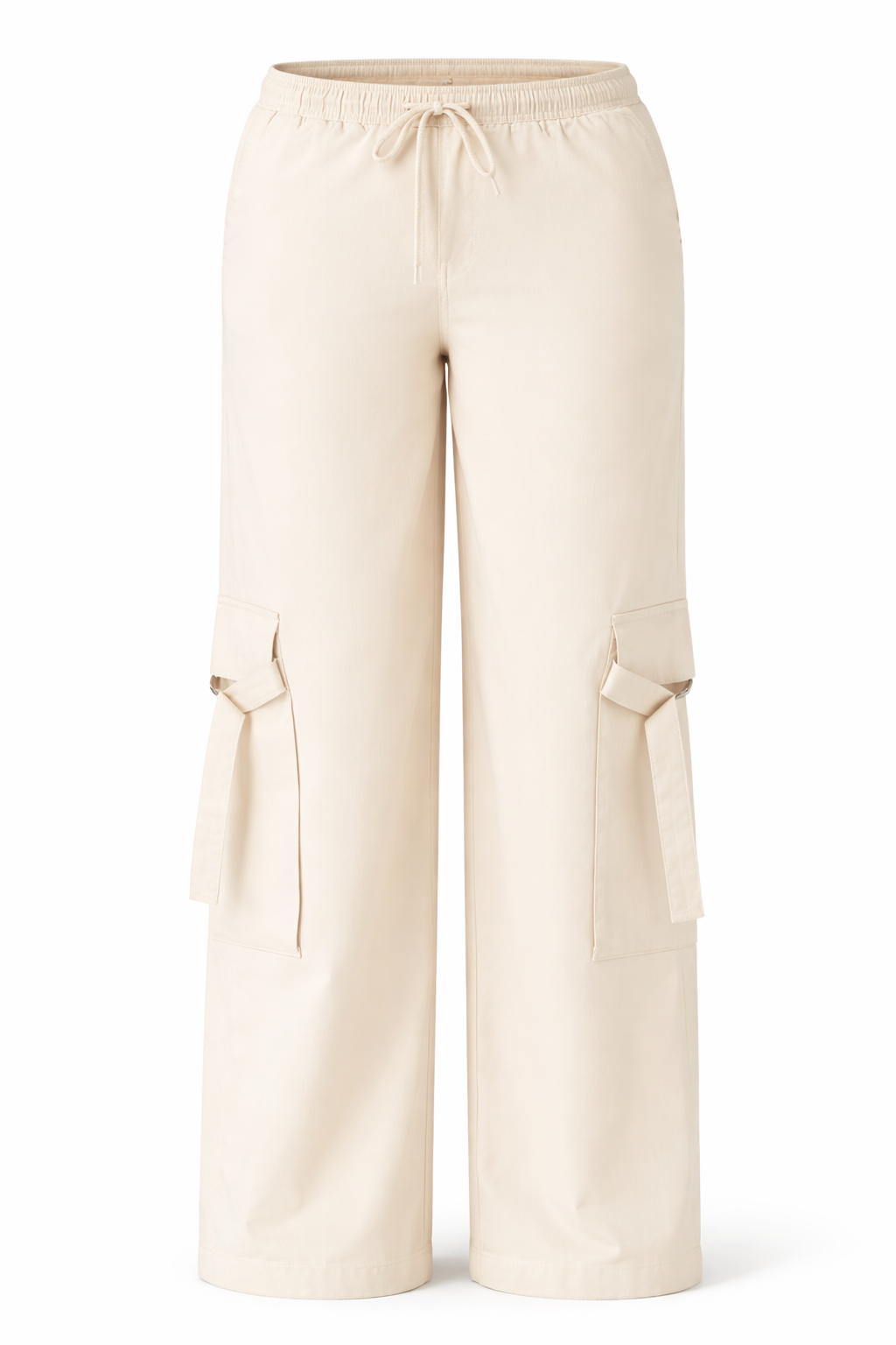 Twill High-Rise Utility Pants