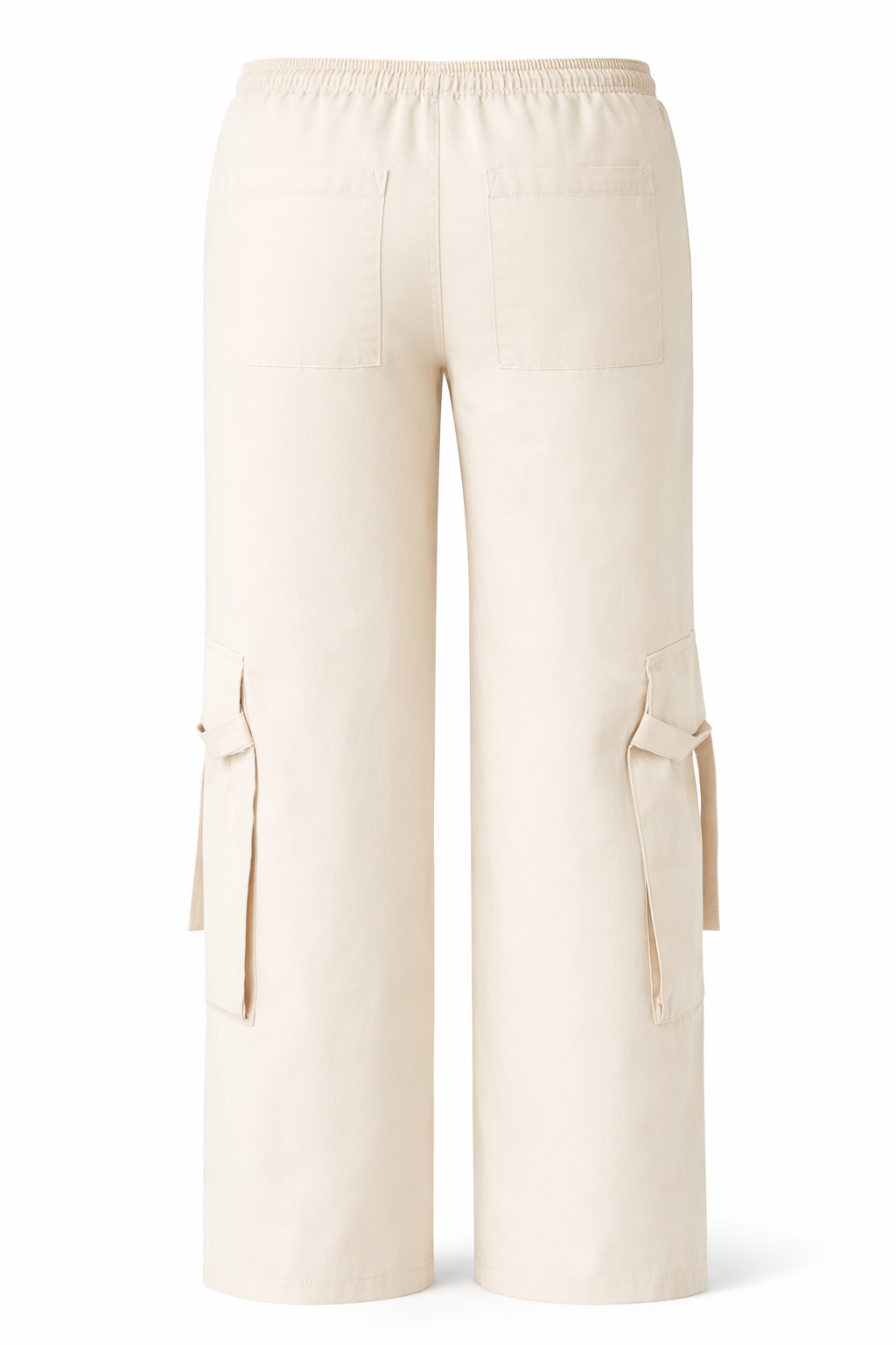 Twill High-Rise Utility Pants