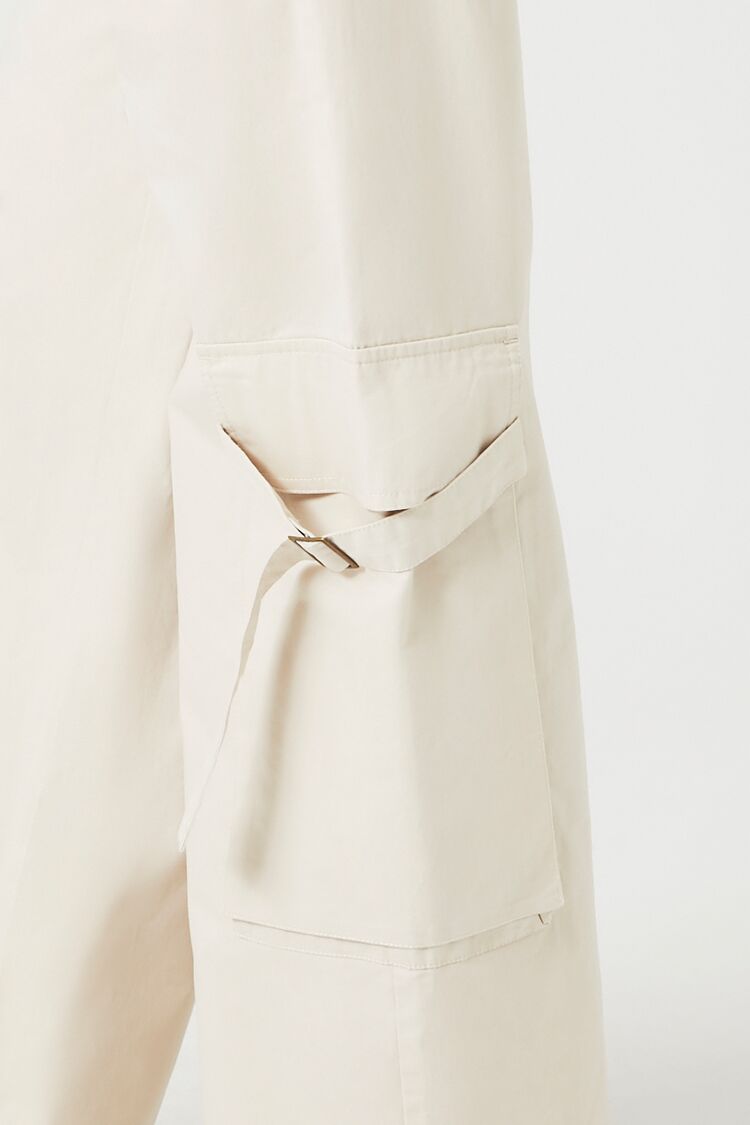 Twill High-Rise Utility Pants