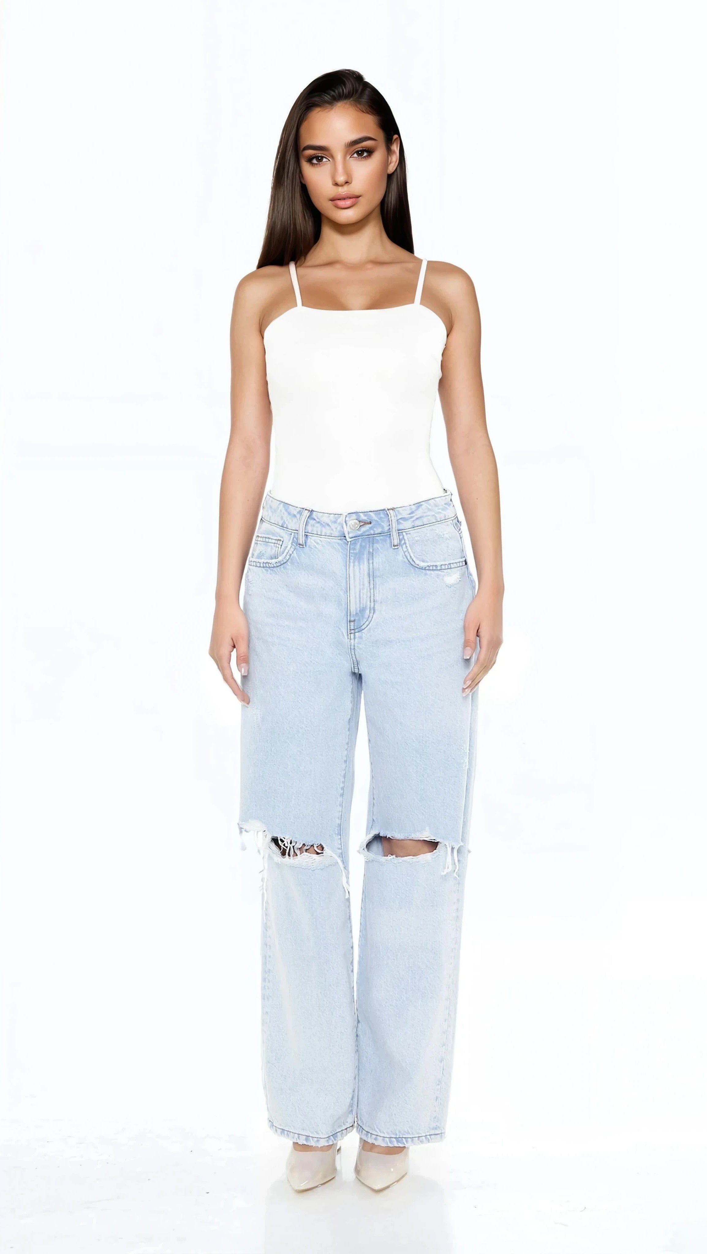 Ponte Knit Cami Bodysuit