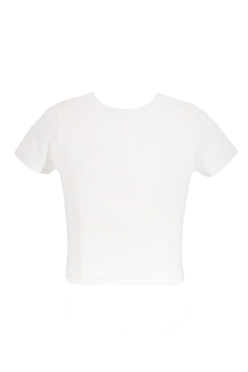 Plus Size Cropped Basic Tee