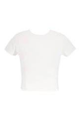 Plus Size Cropped Basic Tee