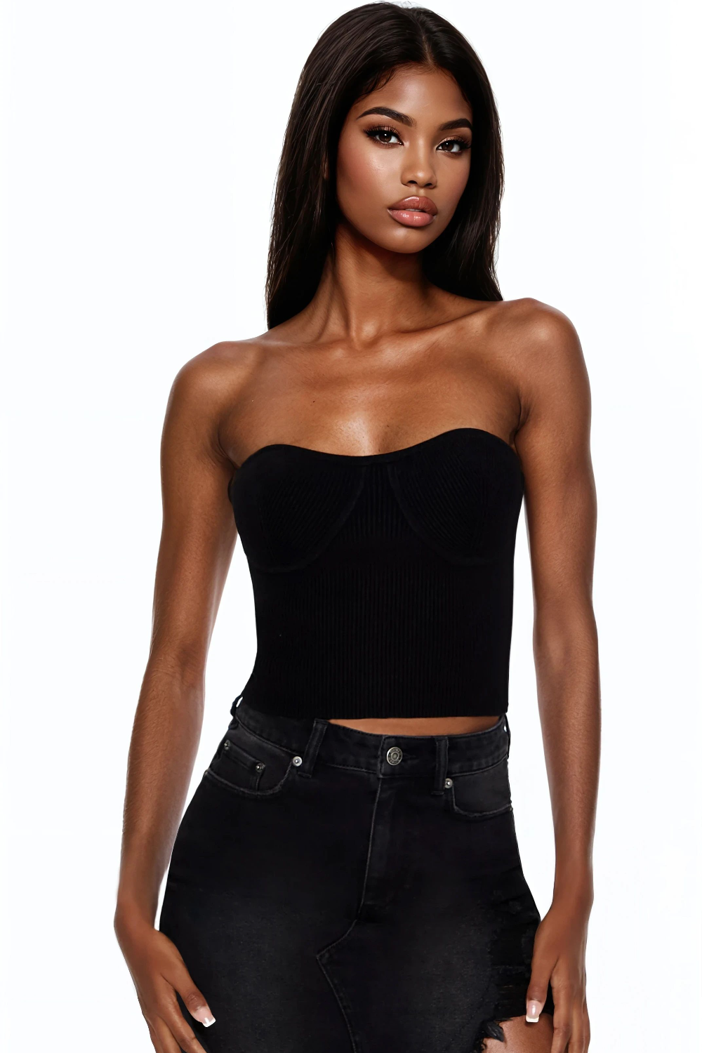 Sweater-Knit Tube Top