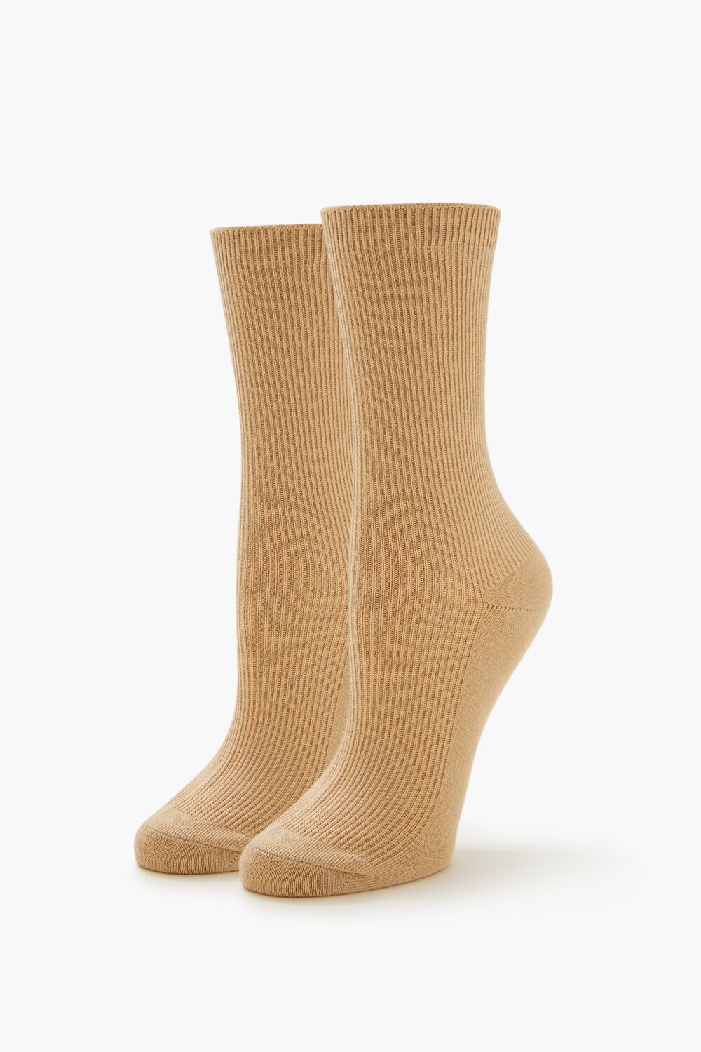 Ribbed Crew Socks