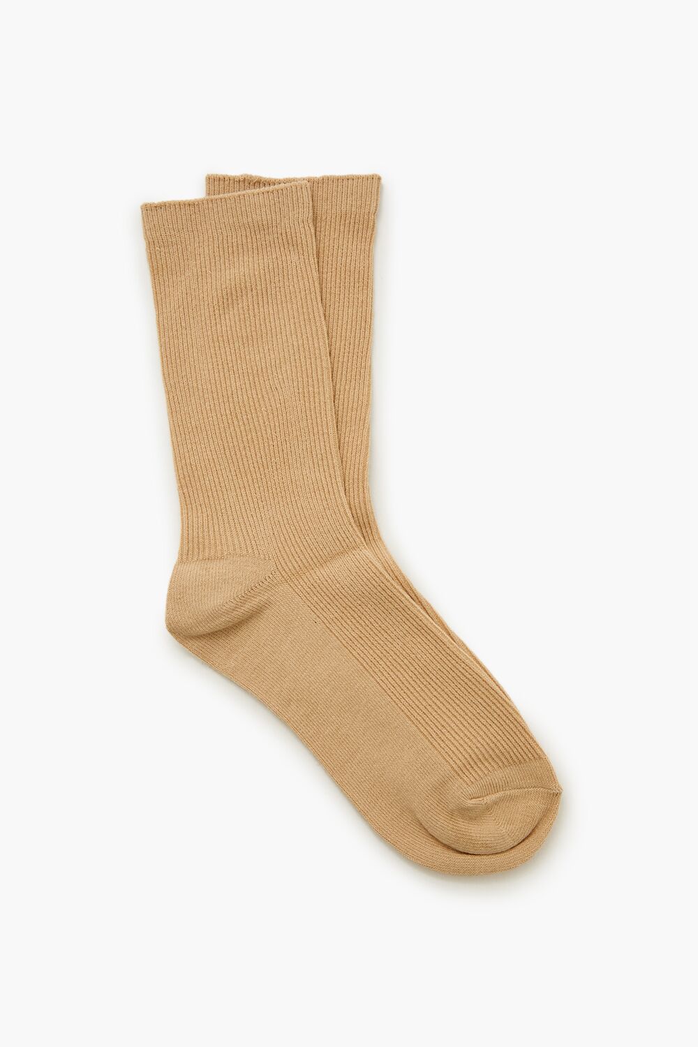 Ribbed Crew Socks